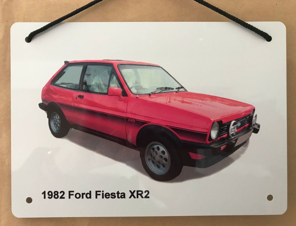 Ford Fiesta XR2 - Aluminium Plaque A5(148 x 210mm)