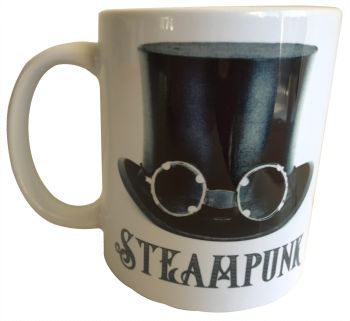 Black Hat with Goggles - Steampunk - 11oz Ceramic Mug