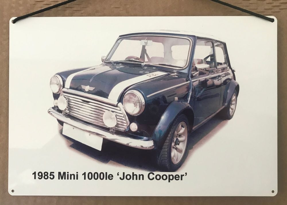 Mini 1000le 'John Cooper' edition 1985 - Aluminium Plaque (200 x 300mm) - I