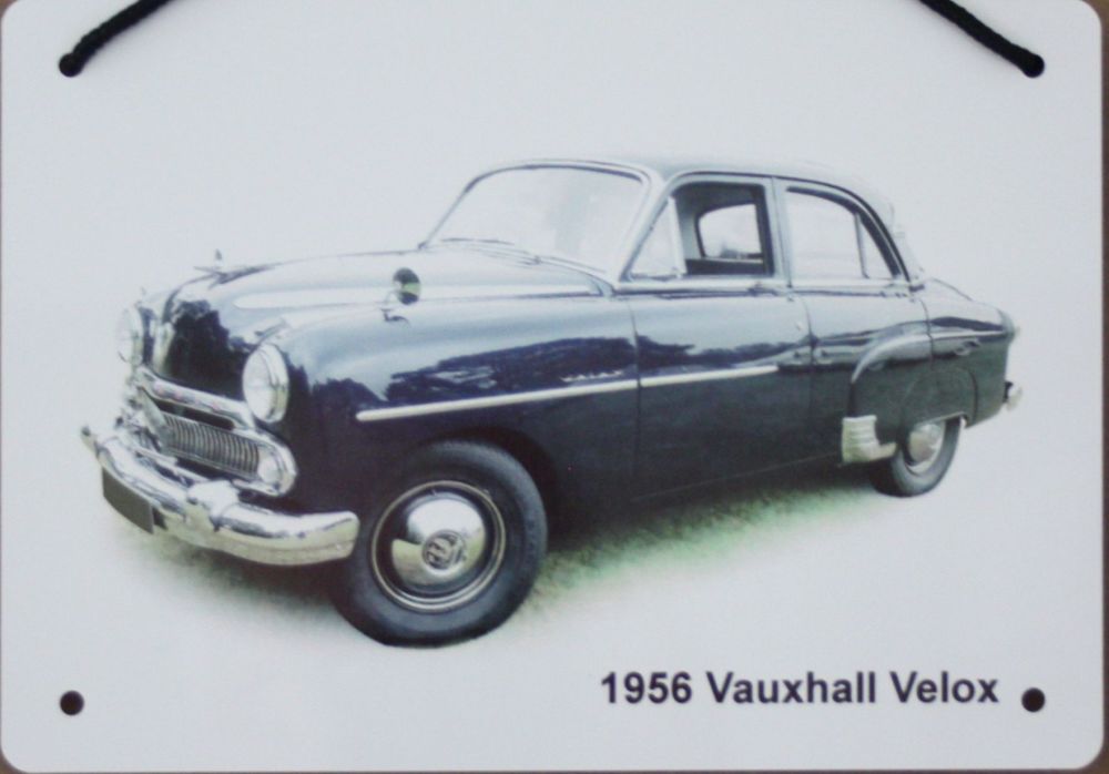Vauxhall Velox 1956 - A5 Aluminium Plaque - Ideal Gift for the Car Enthusia