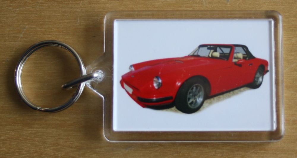 TVR S2 1989 - Plastic Keyring with 35 x 50mm Insert - Free UK Delivery