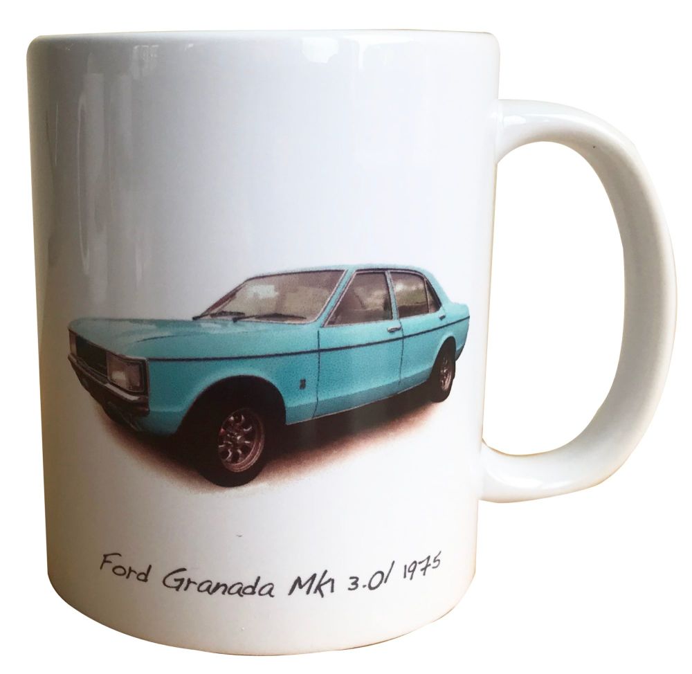 Ford Granada 3.0l Mk1 1975 - Ceramic Mug - Ideal Gift for the Car Enthusias