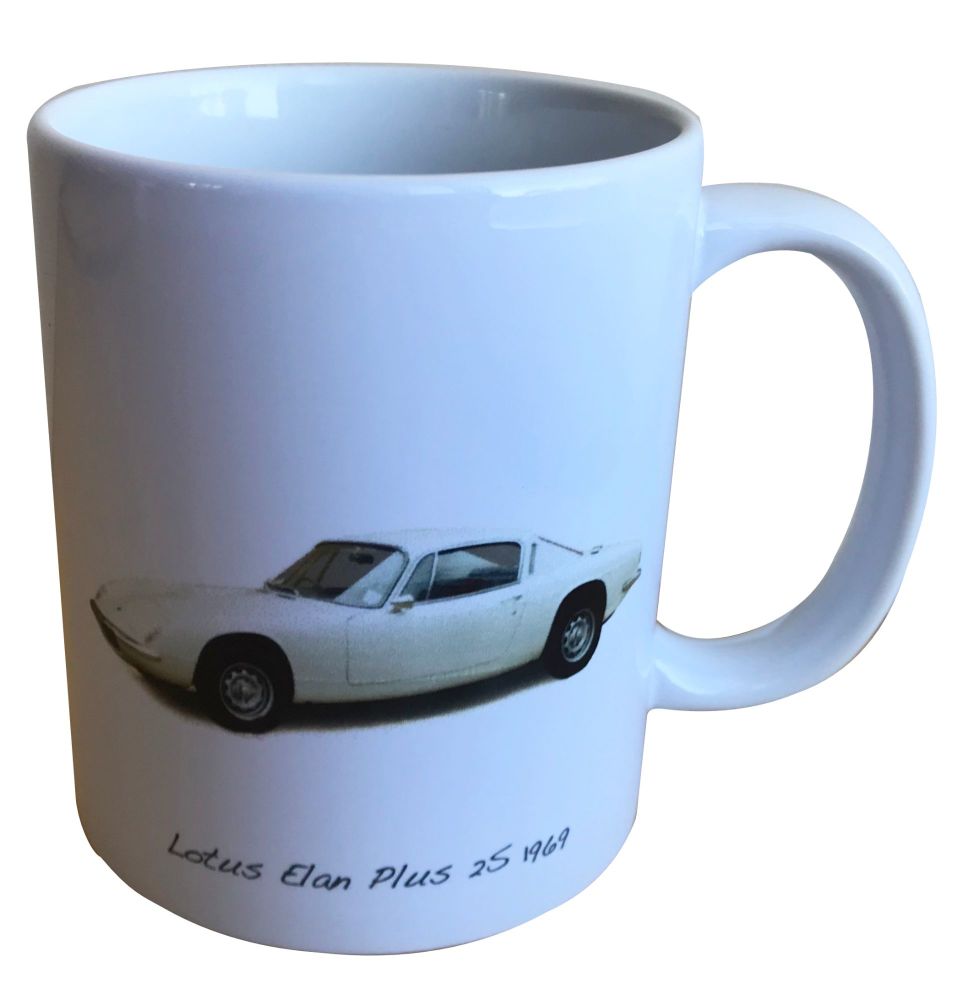 Lotus Elan Plus 2S 1969 - 11oz Ceramic Mug - Ideal Gift for the Sports Car 