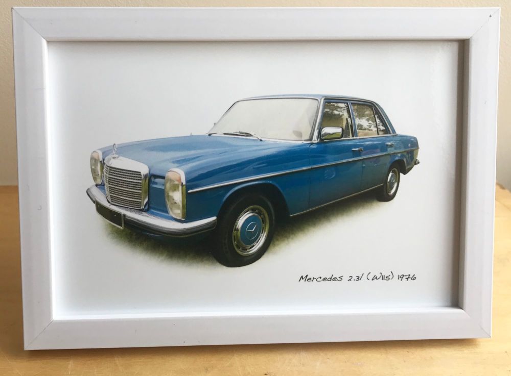 Mercedes 2.3l (W115) 1976 - Photograph (4x6in) in Black, White or Silver Co