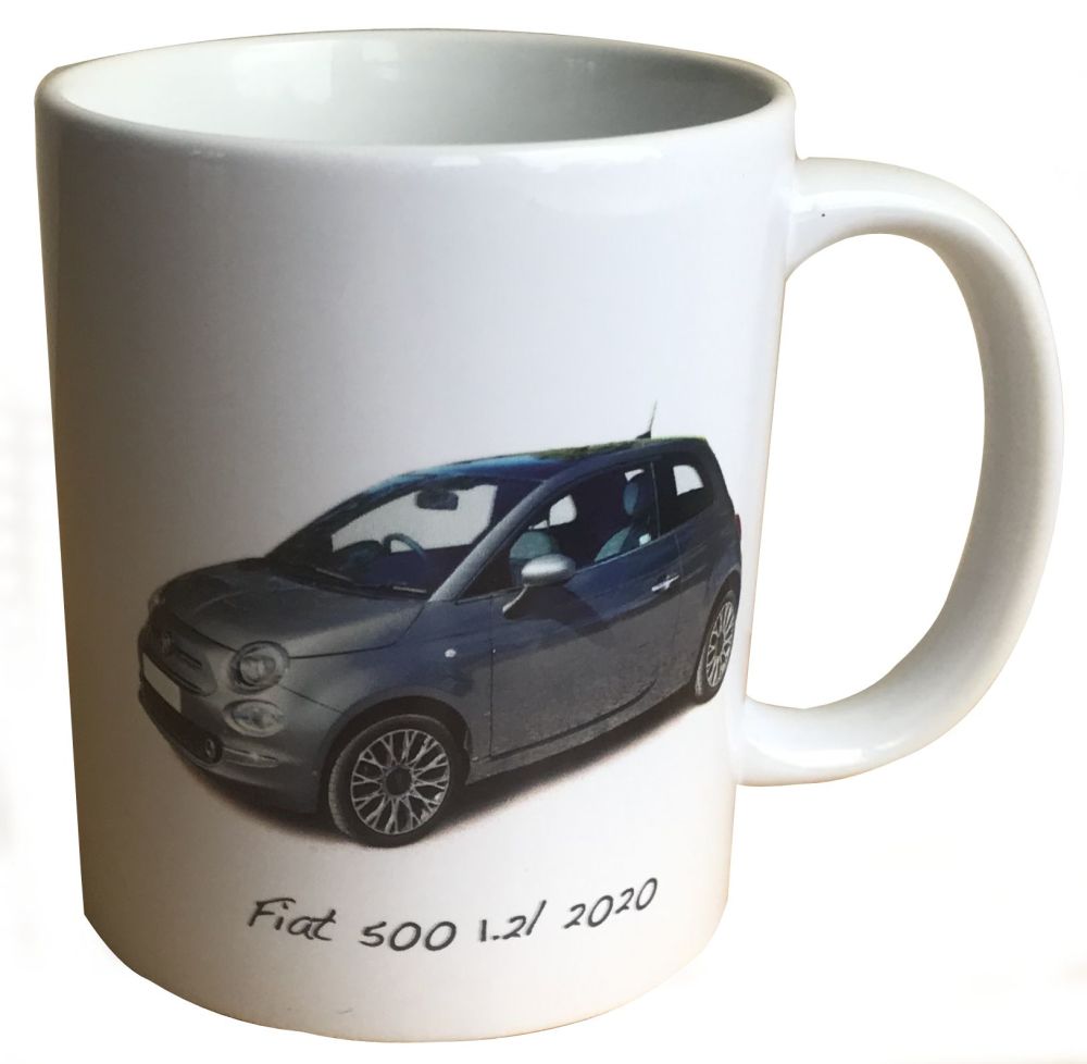 Fiat 500 1.2l 2020 - 11oz  Ceramic Mug - Ideal Gift for the Italian Car Ent