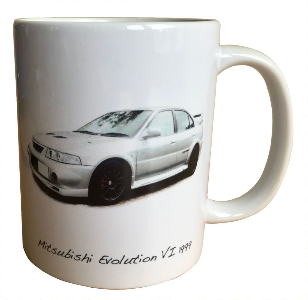 Mitsubishi Evolution 6 1999 - 11oz Ceramic Mug - Ideal Gift for Japanese Ca