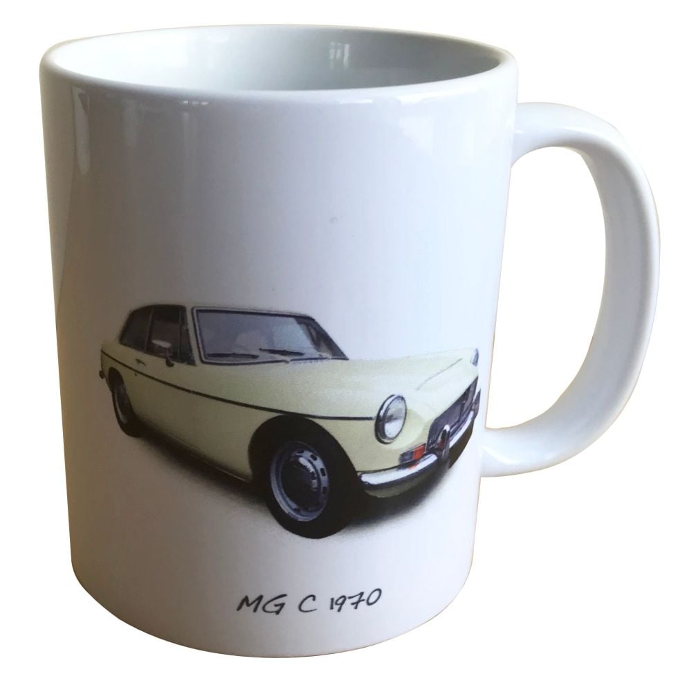 MG C GT 1970 - 11oz Ceramic Mug - Ideal Gift for the Sports Car Enthusiast 