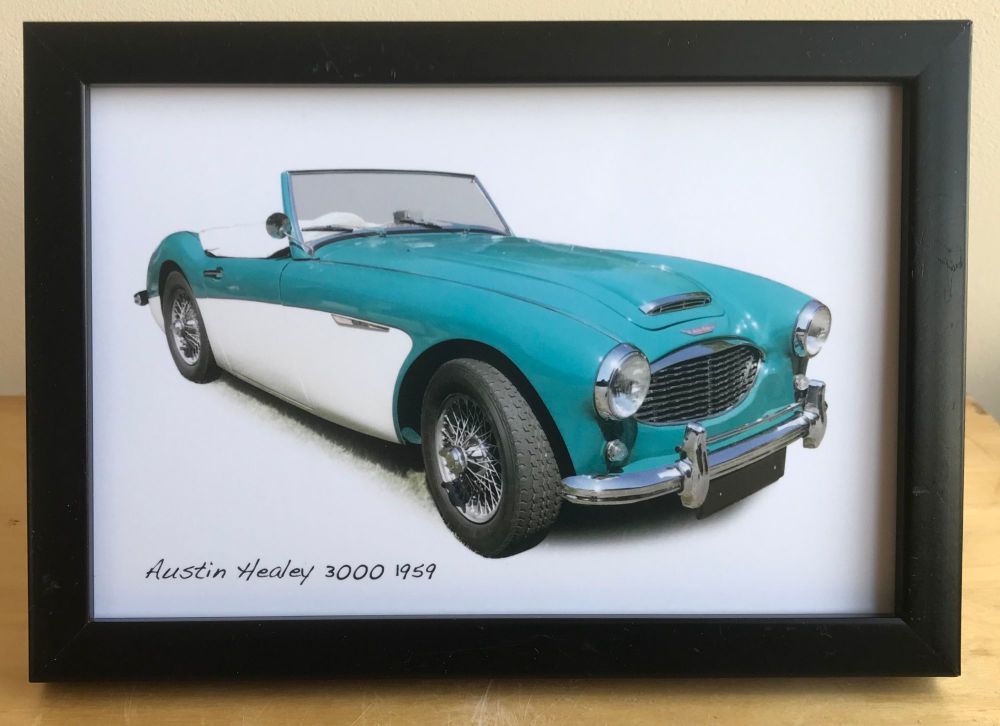 Austin Healey 3000 1959 - Photograph (4x6in) in Black, White or Silver Colo