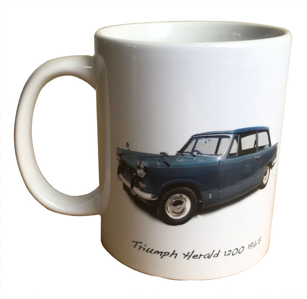 Triumph Herald 1200 1967 - 11oz  Ceramic Mug - Ideal Gift for the Car Enthu