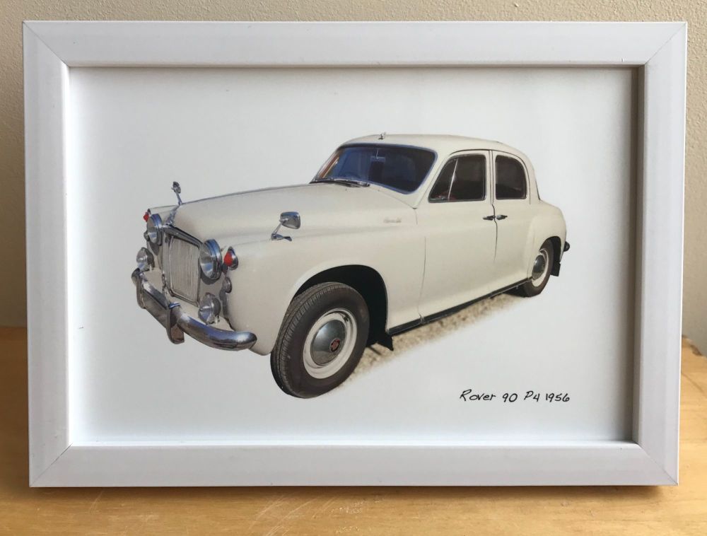 Rover 90 P4 1956 - Photograph (4x6in) in either a Black, White or Silver co
