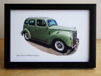 Ford Prefect 1949 - Photograph (4x6in) in Black or White Coloured Frame - Free UK Delivery