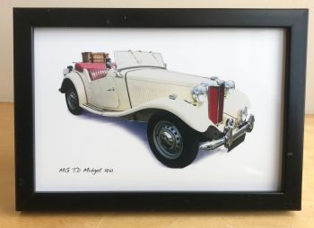 MG TD Midget 1951 -  Photo (4x6in) in a Black or White coloured frame - Free UK Delivery