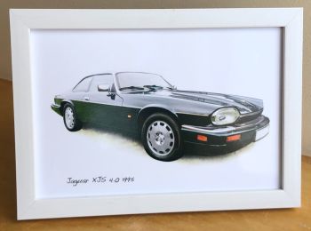Jaguar XJS 4.0 1995 - Photograph (4x6in) in Black or White Coloured Frame - Free UK Delivery