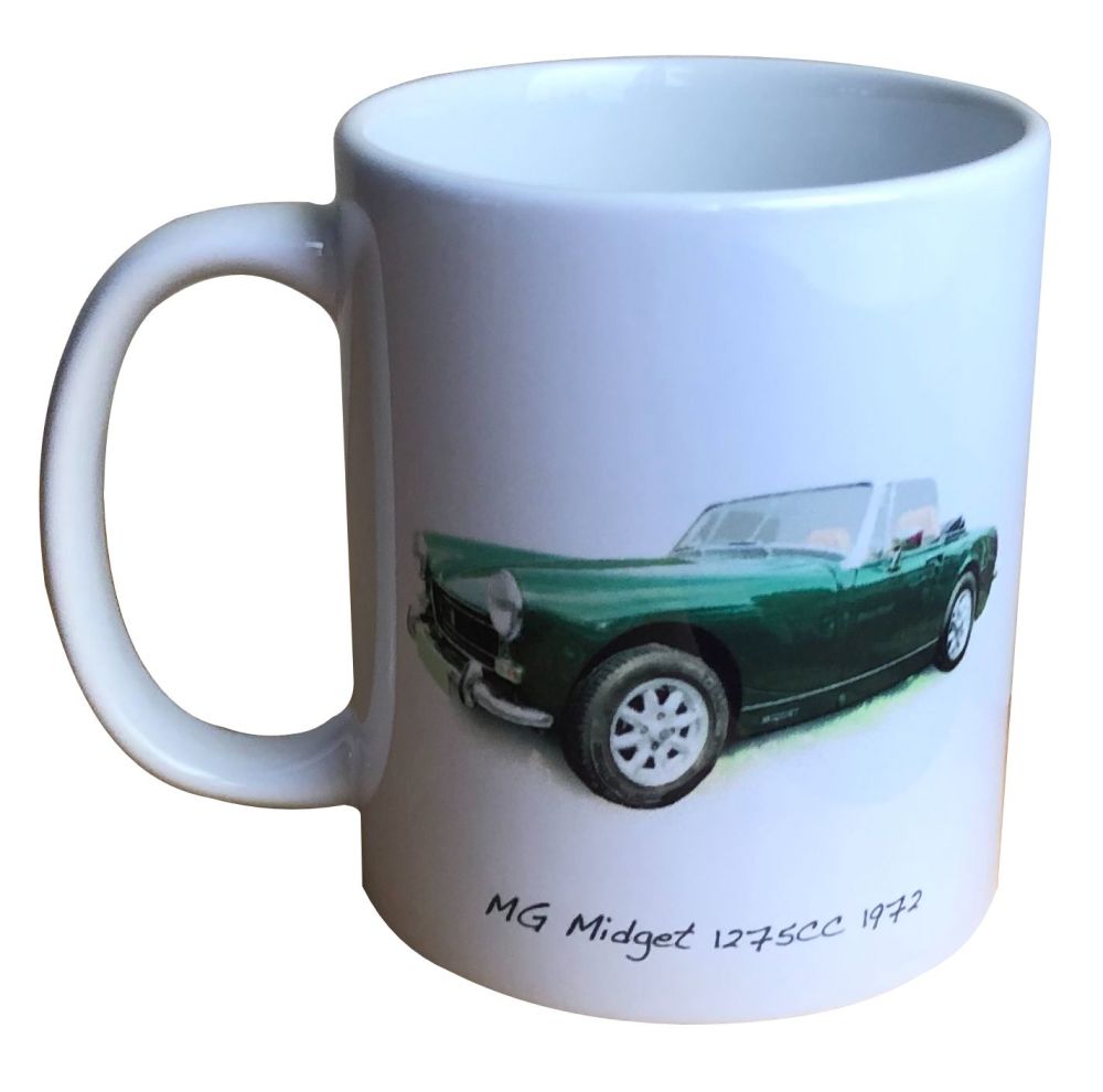 MG Midget 1275cc 1972 - Ceramic Mug - Ideal Gift for the Sports Car Enthusi