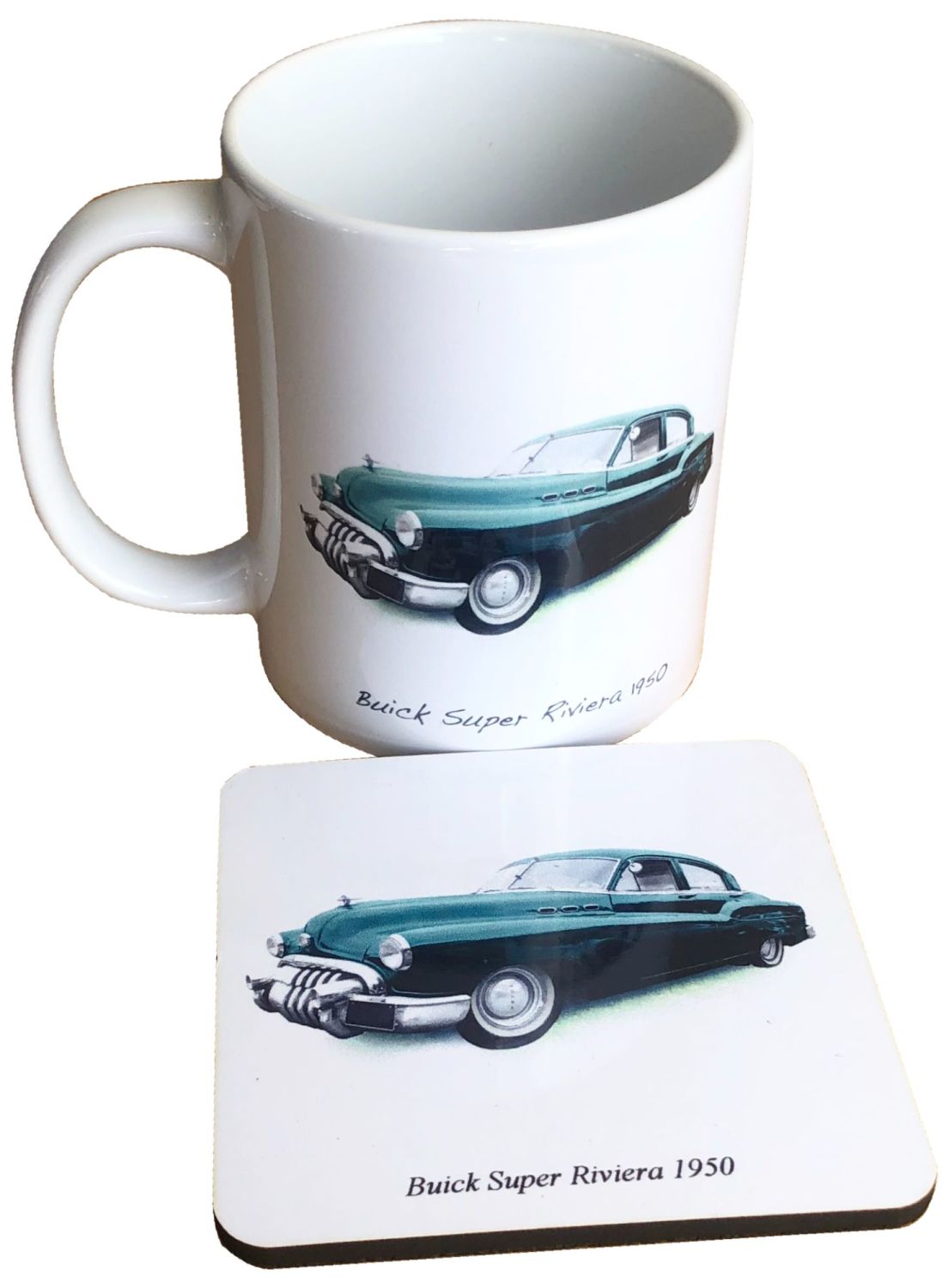 Buick Super Riviera 1950 - 11oz  Ceramic Mug  &  Matching Coaster - Ideal G