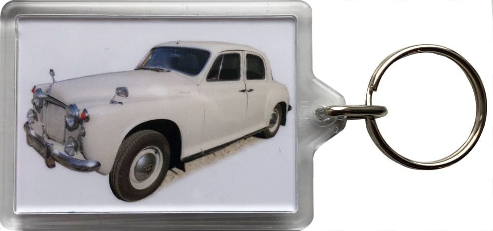 Rover 90 P4 1956 - Plastic Keyring with 35 x 50mm Insert - Free UK Delivery