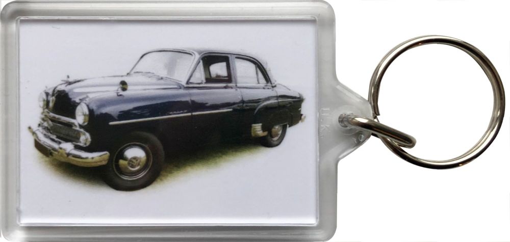 Vauxhall Velox 1956 - Plastic Keyring with 35 x 50mm Insert - Free UK Deliv