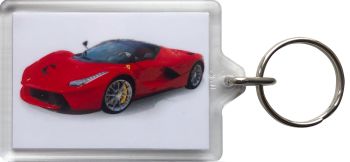 Ferrari 'LaFerrari' Hypercar 2014 - Plastic Keyring with 35 x 50mm Insert - Free UK Delivery