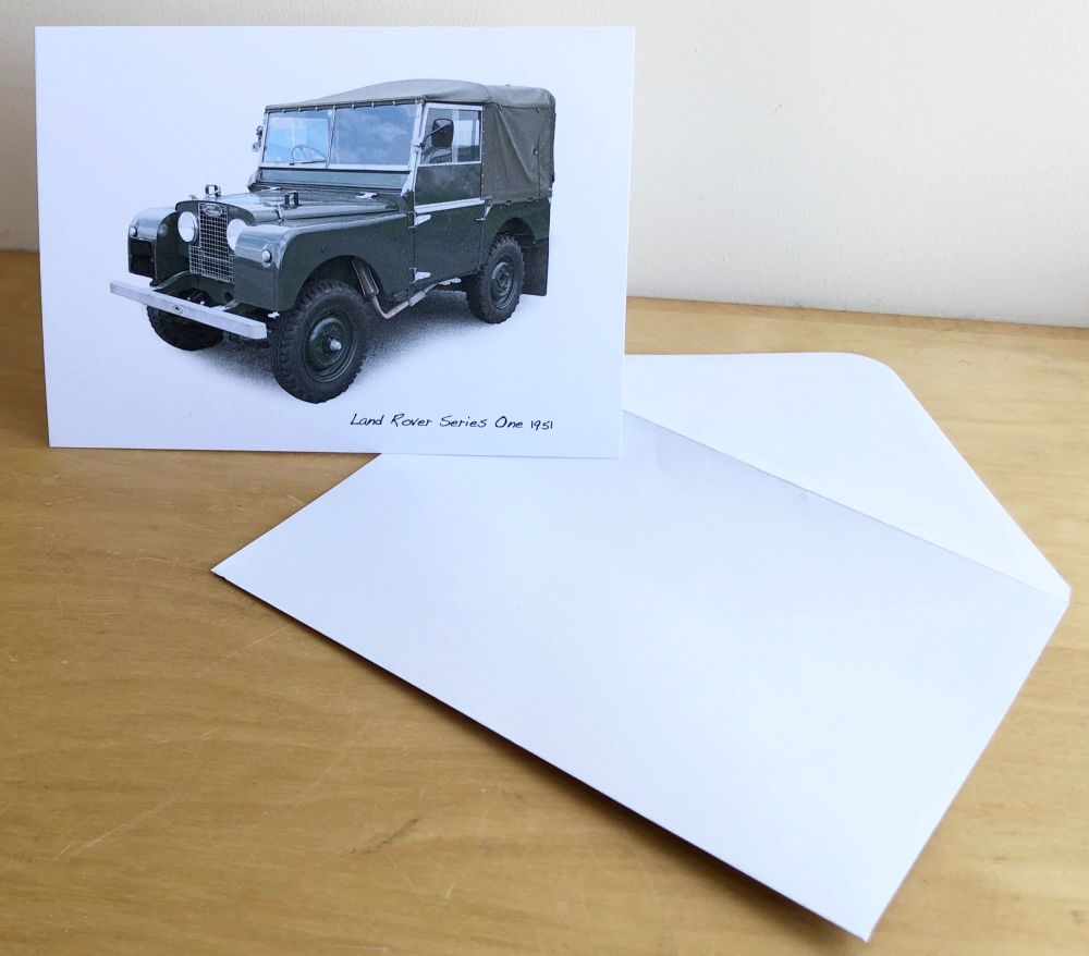 Land Rover Mk1 SWB 1951 - Blank Card & Envelope