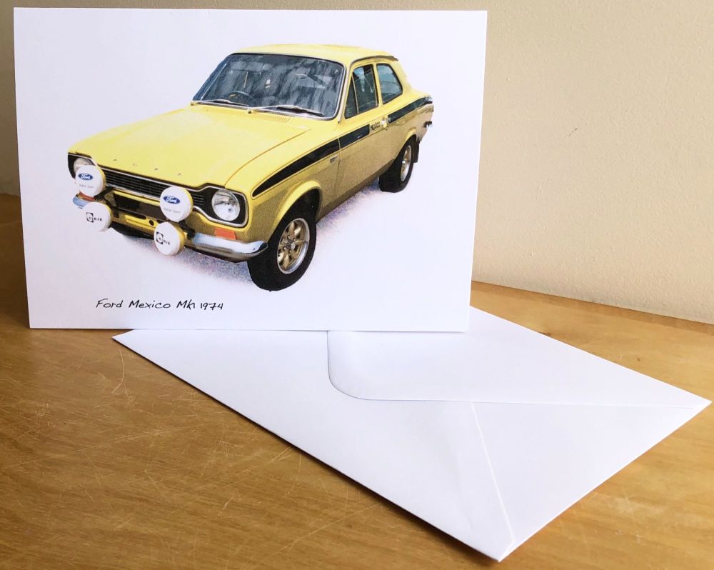 Ford Mexico Mk1 1974 - Blank Card & Envelope