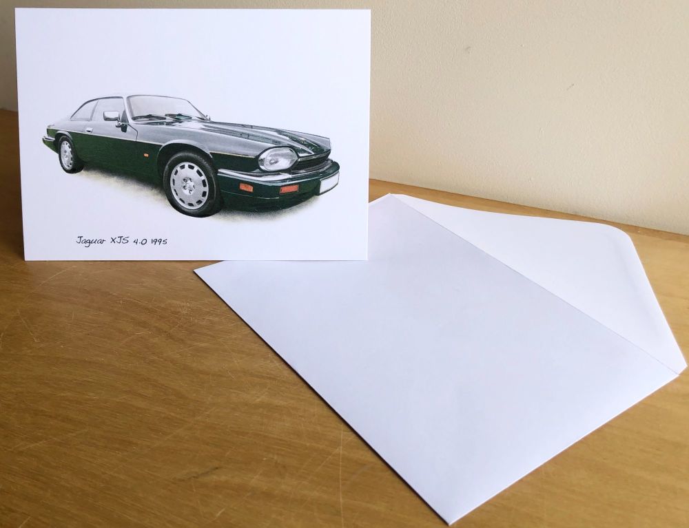 Jaguar XJS 4.0 1992 - Blank Card & Envelope