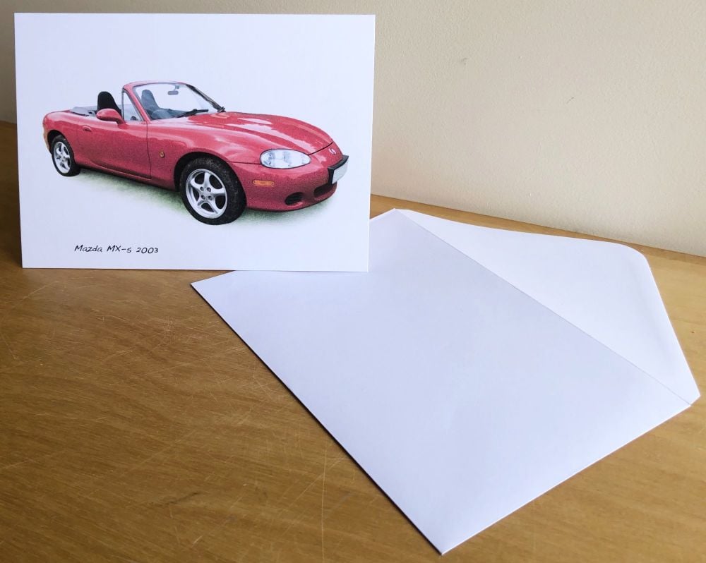 Mazda MX-5 1995 - Blank Card & Envelope