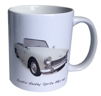 Austin Healey Sprite Mk2 1963 - Coffee Mug - Ideal Gift for the Sports Car Enthusiast - Single or Set of Four(4)