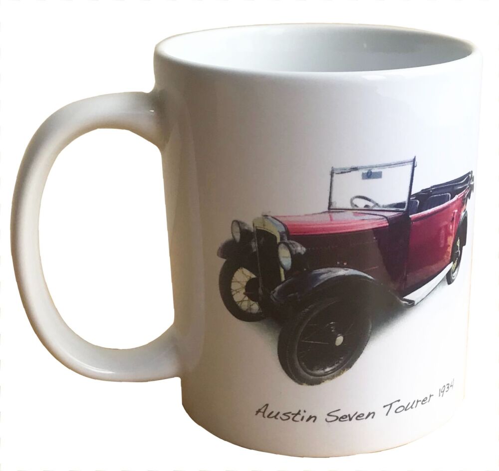 Austin Seven Tourer 1934 - Ceramic Mug - Vintage Car Memories - Free UK Del