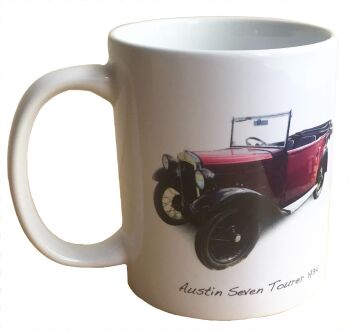 Austin Seven Tourer 1934 - Ceramic Mug - Vintage Car Memories - Single or Set of Four(4)