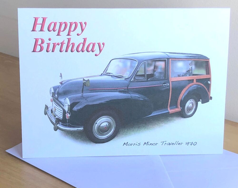 Morris Minor Traveller 1970 (Black) - Birthday, Anniversary, Retirement or 