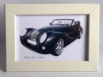 Morgan Aero 8 2008 - Photo (4x6in) in a Black or White coloured frame - Free UK Delivery