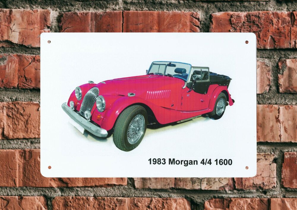 Morgan 4/4 1600 1983 - 148 x210mm (A5) or 203 x304mm Aluminium Plaque - Ide