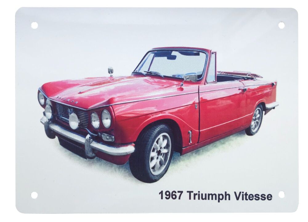 Triumph Vitesse Convertible 1967 - 148 x 210mm (A5) or 203 x 304mm Aluminiu