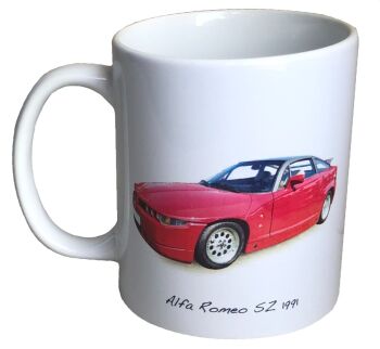 Alfa Romeo SZ 1991 - 11oz Coffee Mug - Ideal Gift for the Italian Sports Car Fan - Single or Set of Four(4)