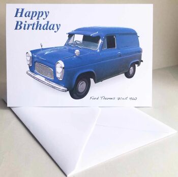 Ford Thames 7cwt 1960 - Birthday, Anniversary, Retirement or Blank Card & Envelope