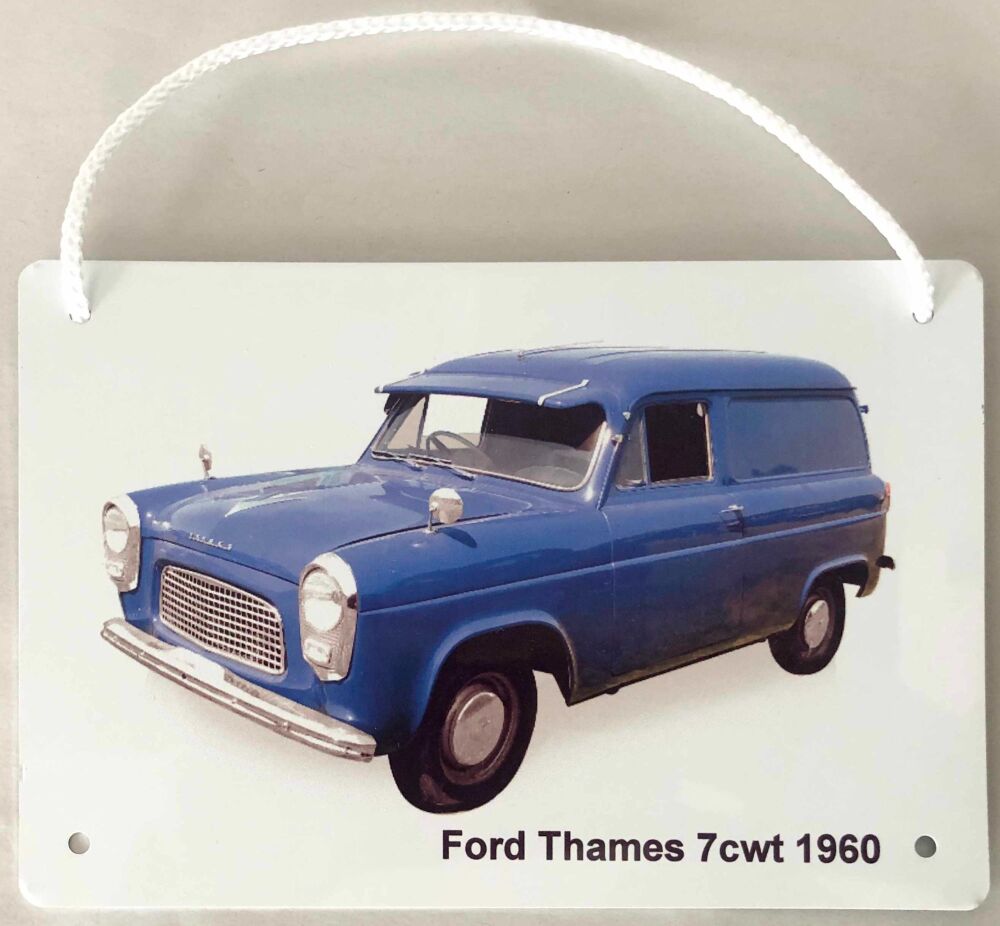 Ford Thames 7cwt 1960 Van - Aluminium Plaque A5 or 203x304mm - Gift for the