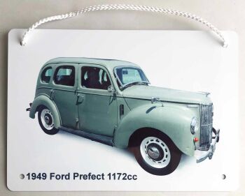 Ford Prefect 1949 - Aluminium Plaque A5 or 203x304mm - Gift for the Ford fanatic