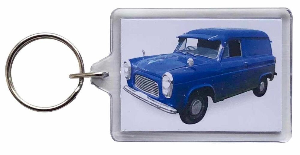 Ford Thames 7cwt 1960 Van - Plastic Keyring with 35 x 50mm Insert - Free UK