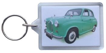 Austin A35 1957 - Plastic Keyring with 35 x 50mm Insert - Free UK Delivery