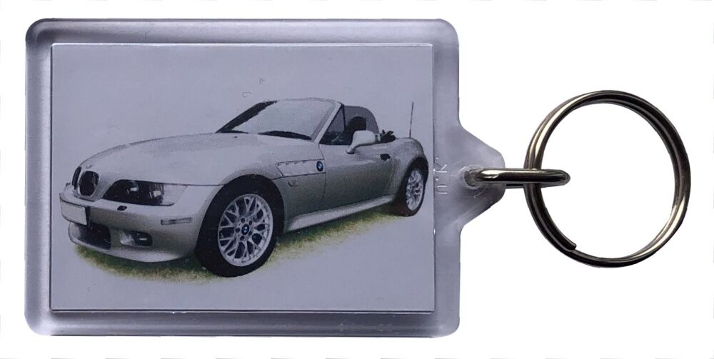BMW Z3 2001 - Plastic Keyring with 35 x 50mm Insert - Free UK Delivery