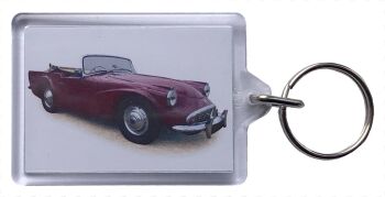Daimler Dart SP250 1961 - Plastic Keyring with 35 x 50mm Insert - Free UK Delivery