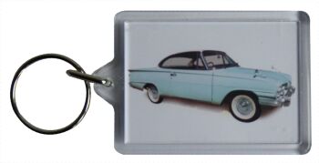 Ford Consul Capri 1963 - Plastic Keyring with 35 x 50mm Insert - Free UK Delivery