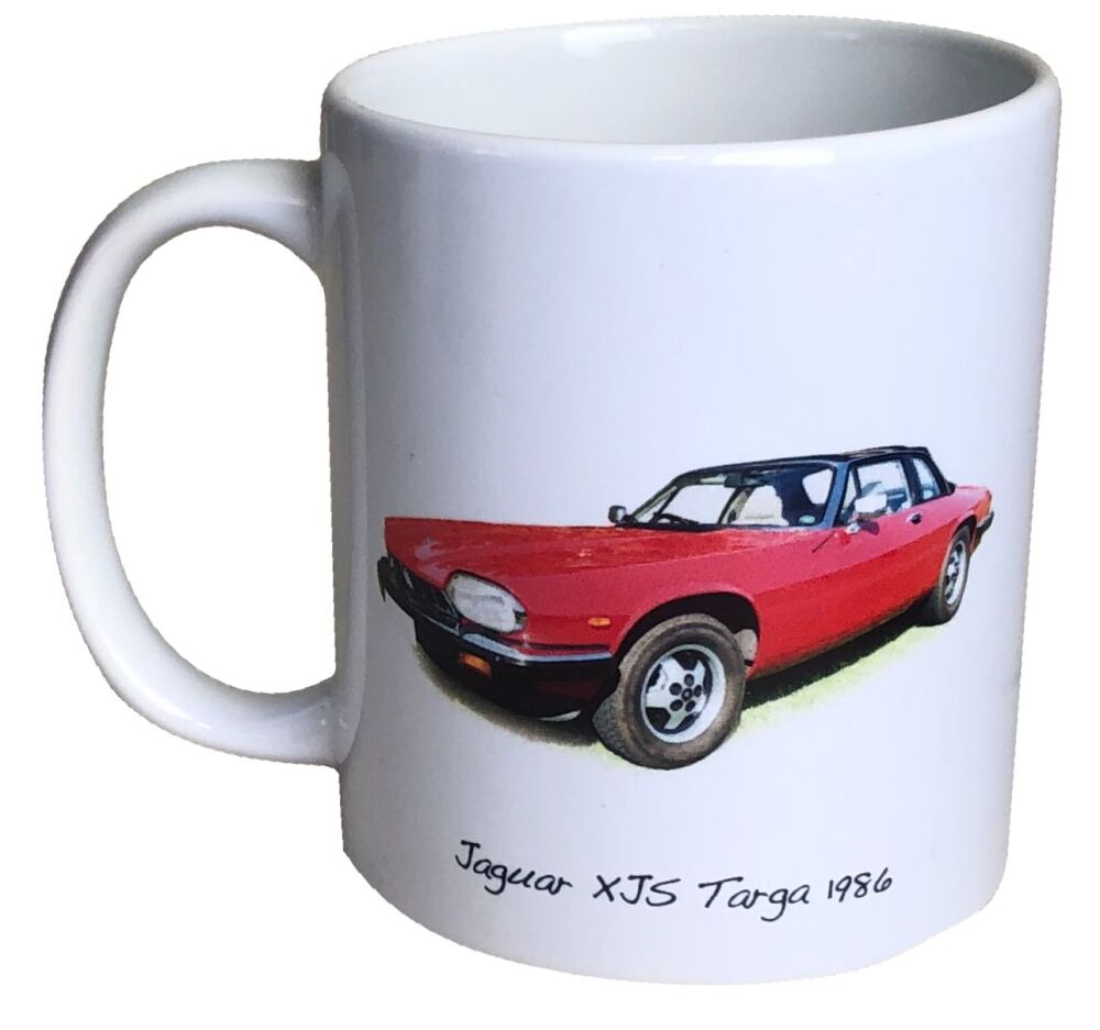 Jaguar XJS Targa 1986 -  11oz Ceramic Mug - Ideal Gift for the Grand Tourer