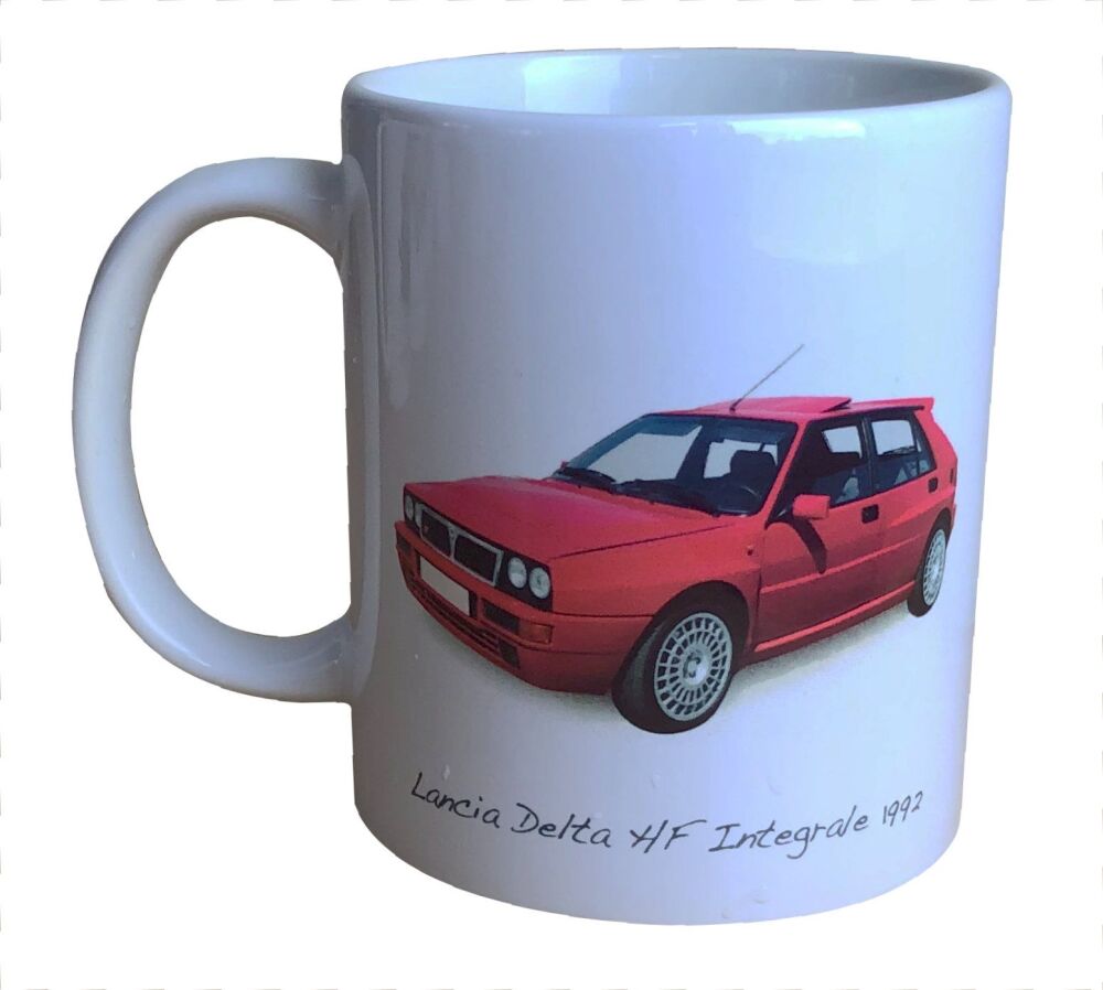 Lancia Delta HF Integrale 1882- Ceramic Mug - Ideal Gift for Italian Rally 
