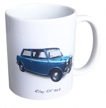 Riley Elf 1967 - 11oz Ceramic Mug - Ideal Gift for the Mini Enthusiast - Single or Set of Four(4)