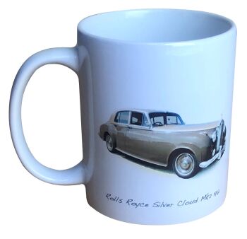 Rolls Royce Silver Cloud Mk2 1961 - 11oz  Ceramic Mug - Ideal Gift for the Luxury Enthusiast - Single or Set of Four(4)