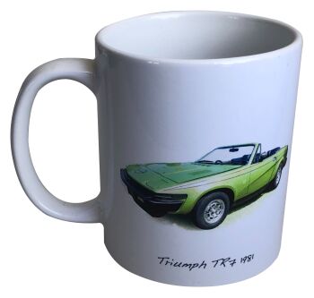 Triumph TR7 1981 (Convertible) -  11oz Ceramic Mug - Ideal Gift for Soft Top Enthusiast - Single or Set of Four(4)