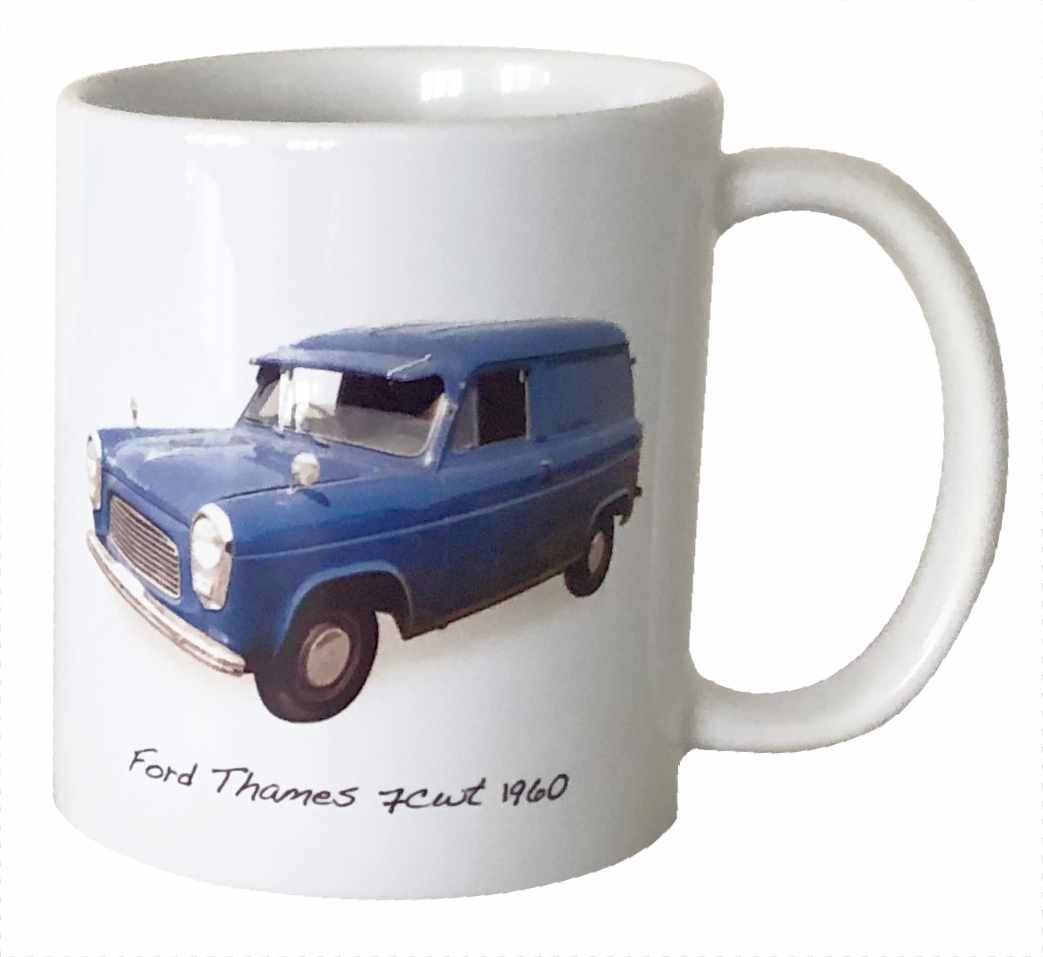 Ford Thames 7cwt 1960 Van - 11oz Ceramic Mug - Ideal Gift for the Ford Enth