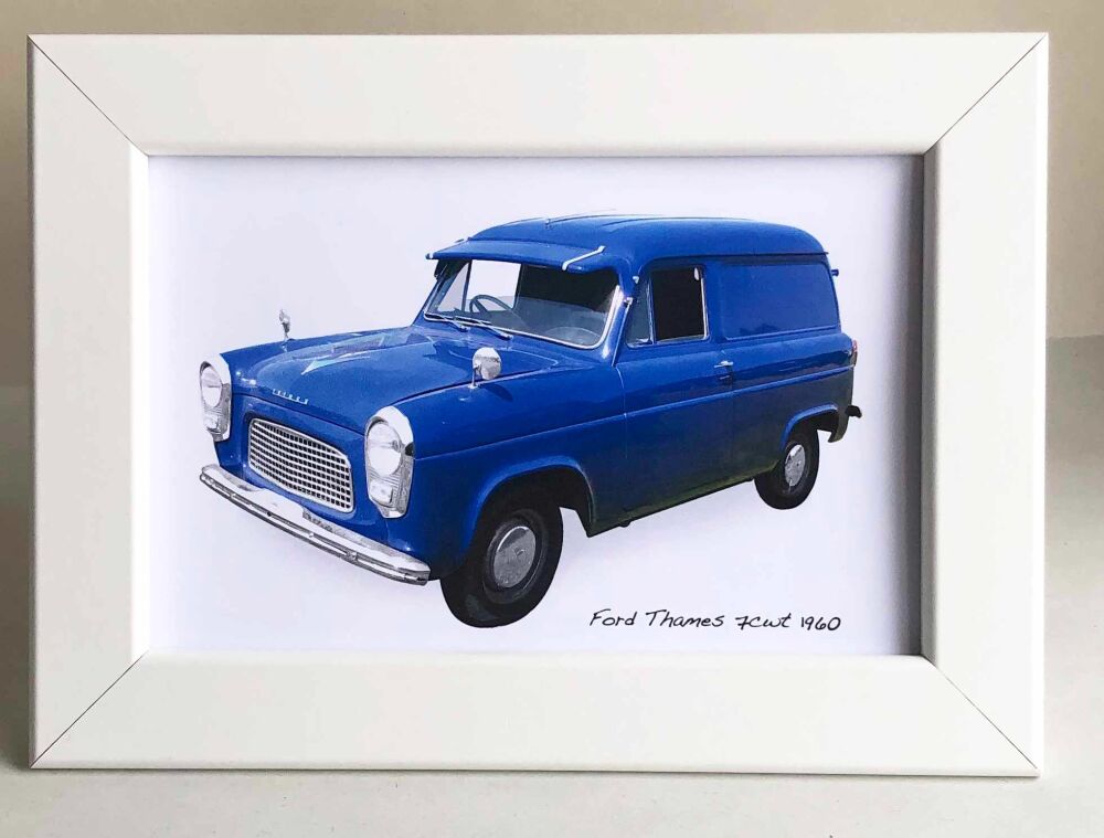 Ford  Thames 7cwt 1960 Van - Photograph (4x6in) in Black or White Colour Fr