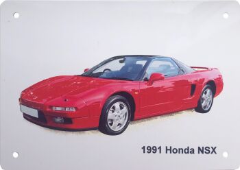 Honda NSX 1991- Aluminium Plaque (A5 or 203 x 305mm) - Ideal Present for the Car Enthusiast